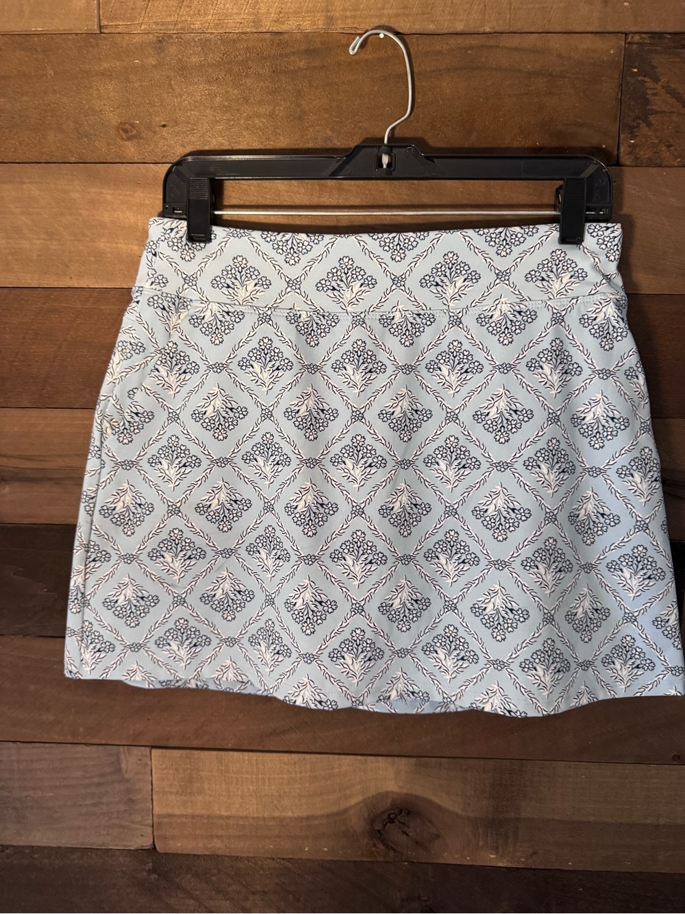 Laura Ashley Light Blue Printed Athletic Skirt - Women